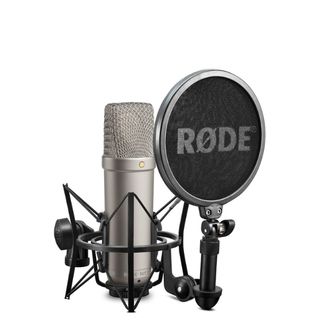 A Rode NT-1A condenser microphone