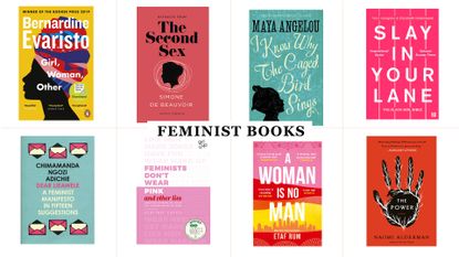 Feminist books round up covers