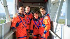 The four astronauts selected for the Artemis II mission, including the first woman and person of color who will land on the moon.