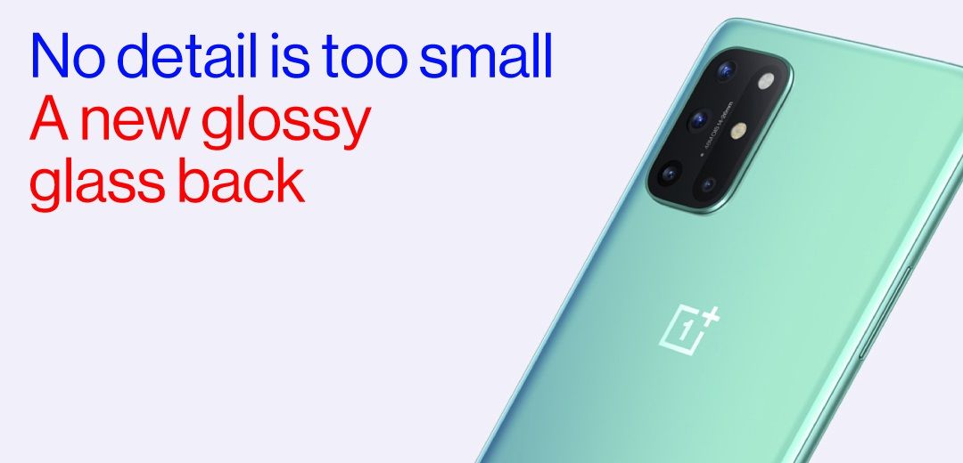 The OnePlus 8T in Aquamarine Green