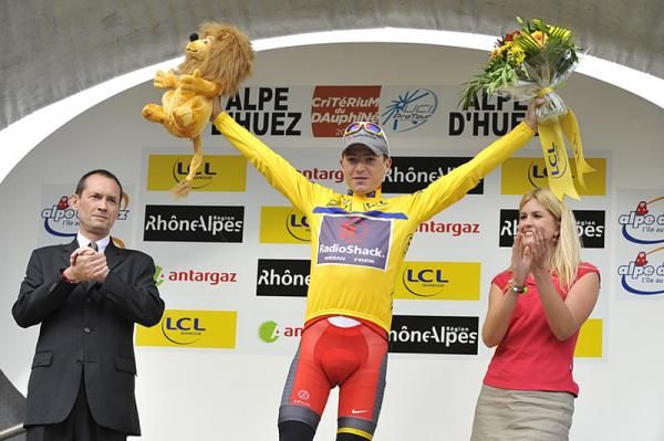 Overall race leader Janez Brajkovic (RadioShack)