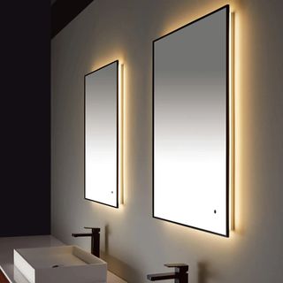 Oslo Led Mirror | Illuminated Bathroom Mirror 1000mm | Pebble Grey - Pebble Grey