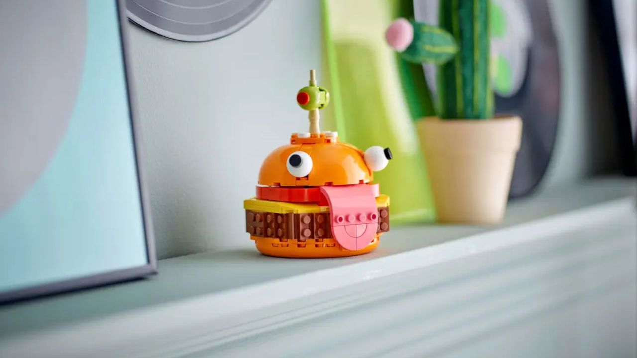 Lego Durrr Burger on a shelf