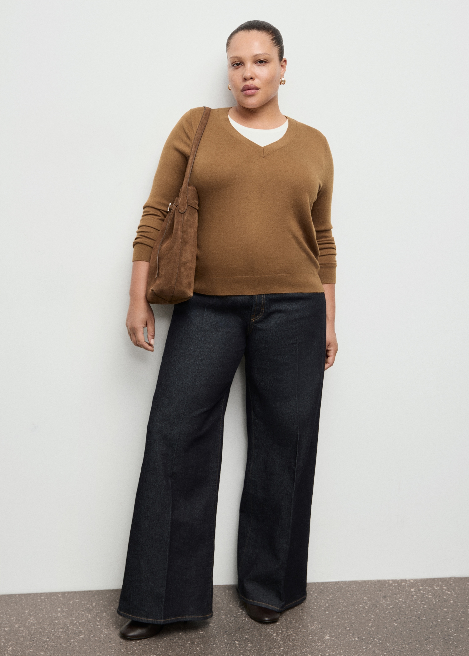 V-Neck Knit Sweater - Women | Mango United Kingdom