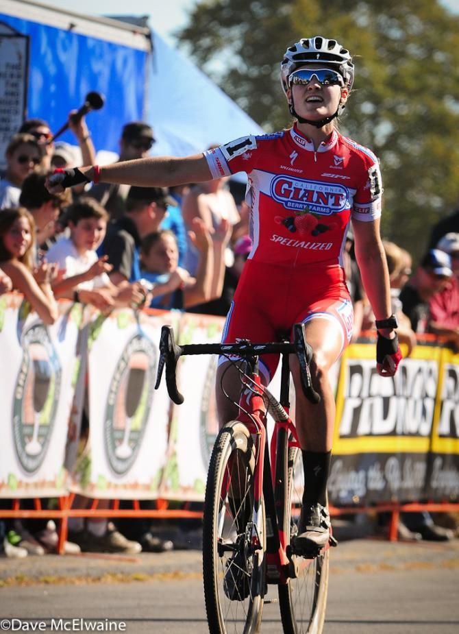 Elle Anderson (California Giant Strawberries/ Specialized) was overjoyed with her win today