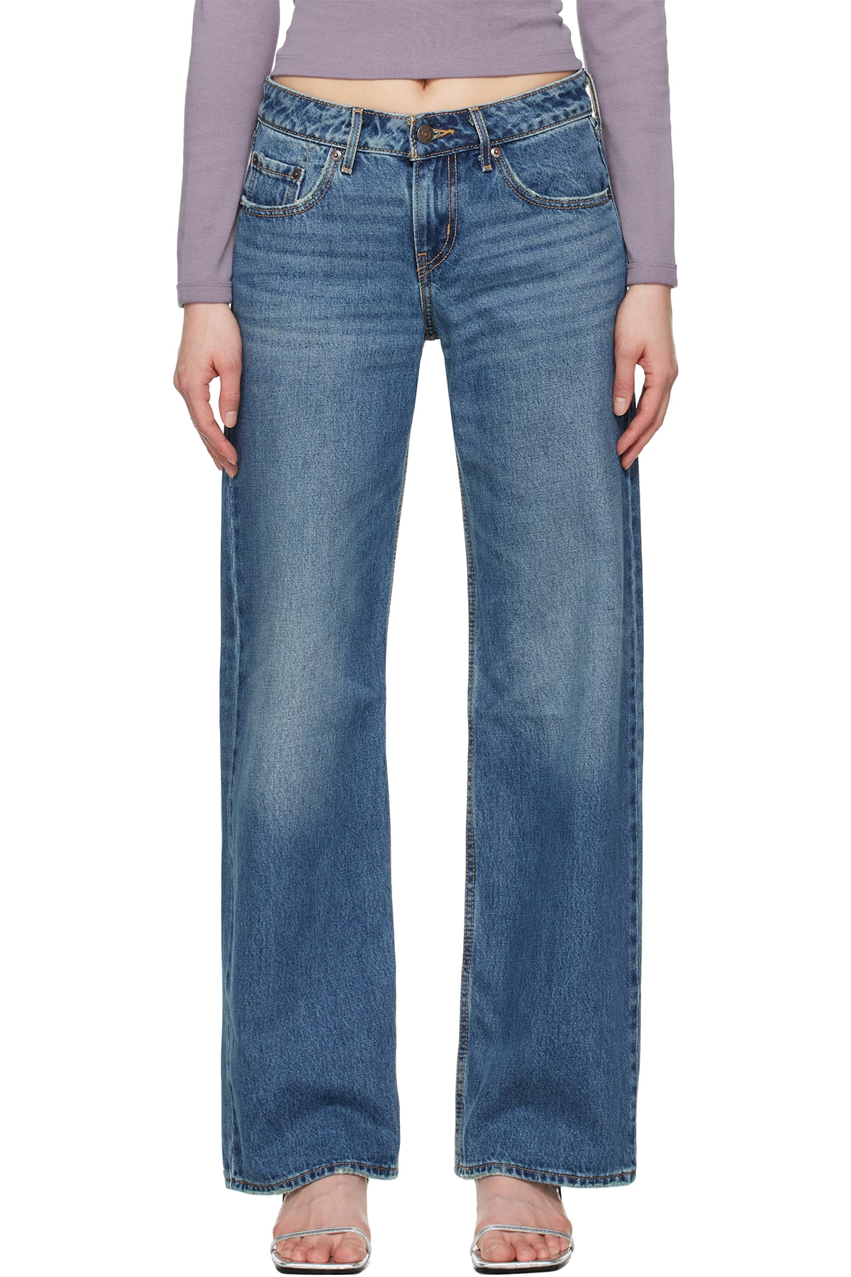 Blue Low Loose Jeans