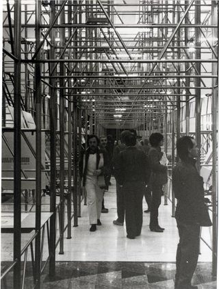 Italo Lupi installation for Triennale 1979