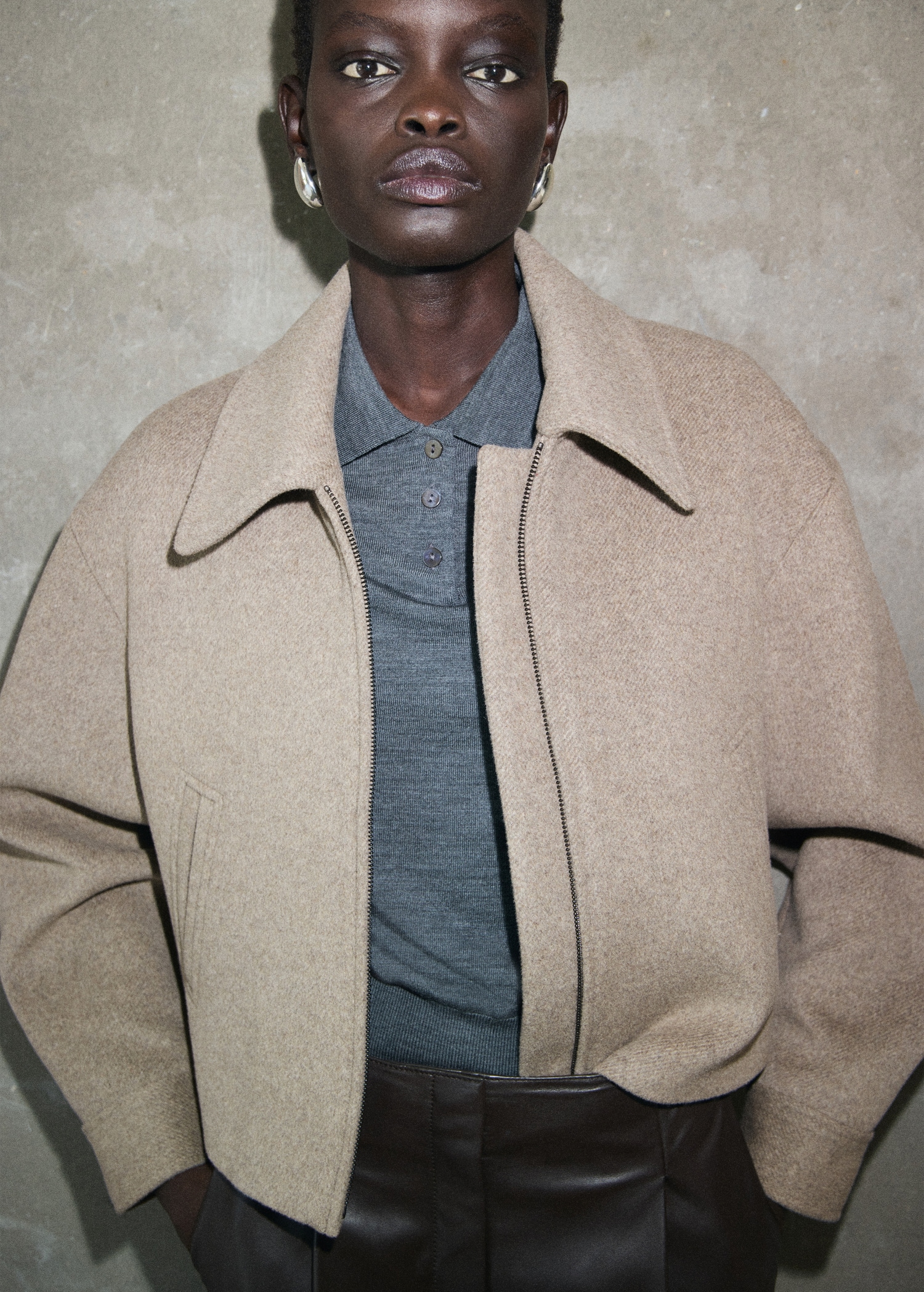 Wool Bomber Jacket - Women | Mango United Kingdom