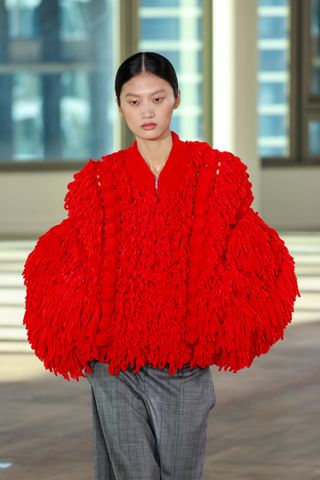 A model walks the runway during the Stella McCartney Womenswear Fall/Winter 2025-2026 show as part of Paris Fashion on March 05, 2025 in Paris, France.