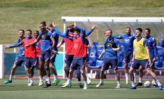 An England training session