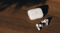 Audio-Technica ATH-TWX7 review: true wireless earbuds on a desk
