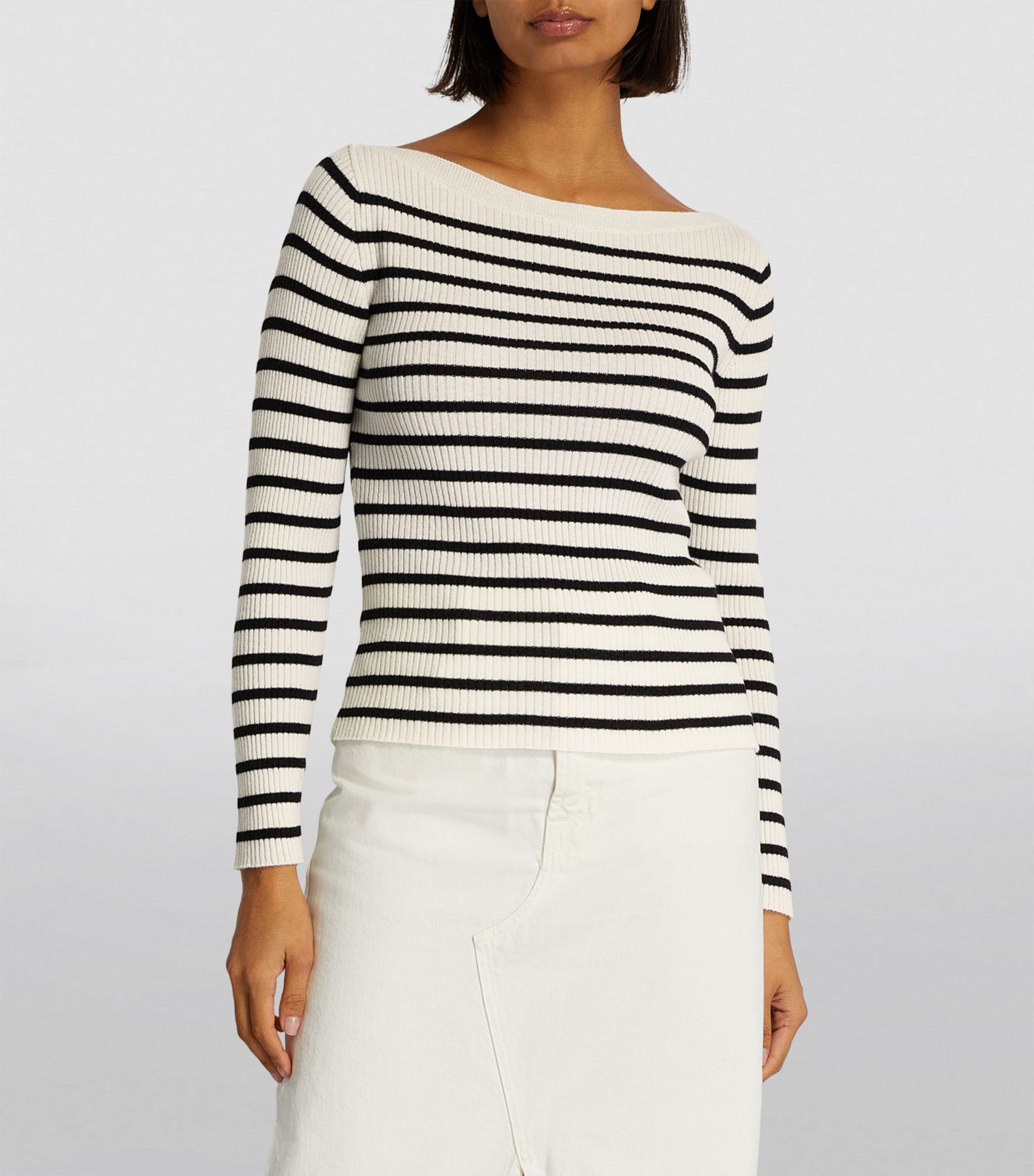 Womens Frame Multi Ribbed Breton Stripe Sweater | Harrods Uk