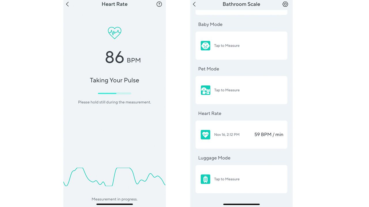 Wyze Scale X smart scale being tested by Live Science contributor Maddy Bidulph