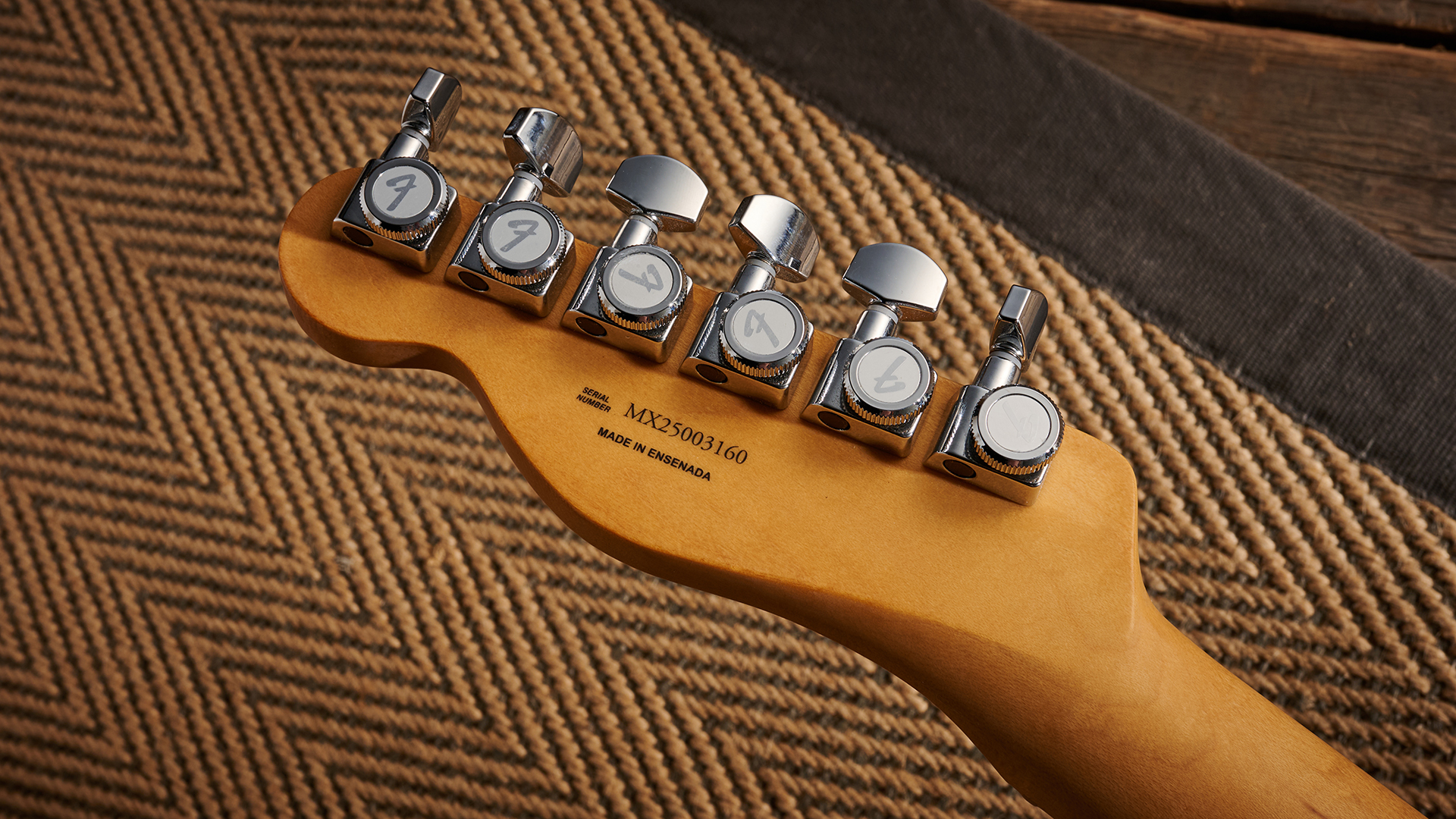 The locking tuners on the Fender Player II Modified Telecaster