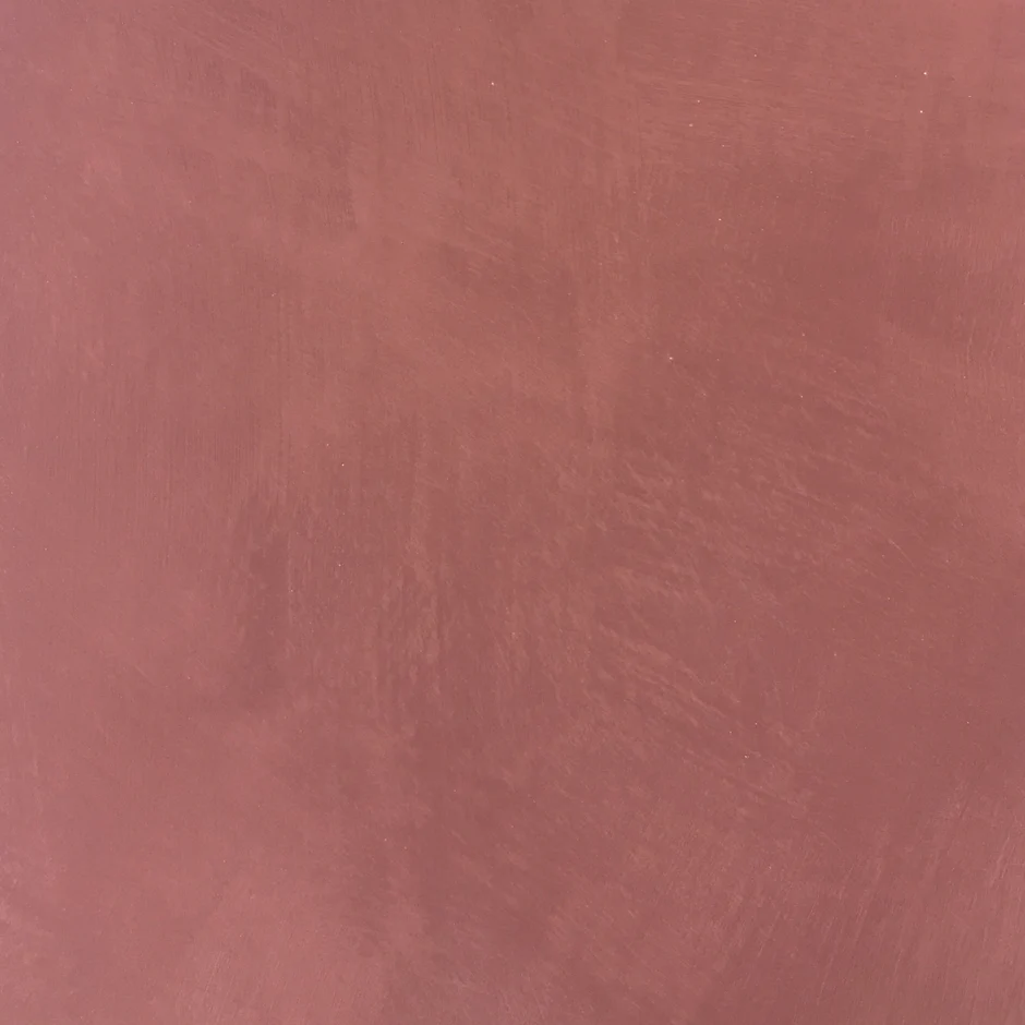 Warm burnt brick limewash paint swatch