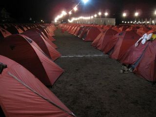 Tent City at the Brasil ride