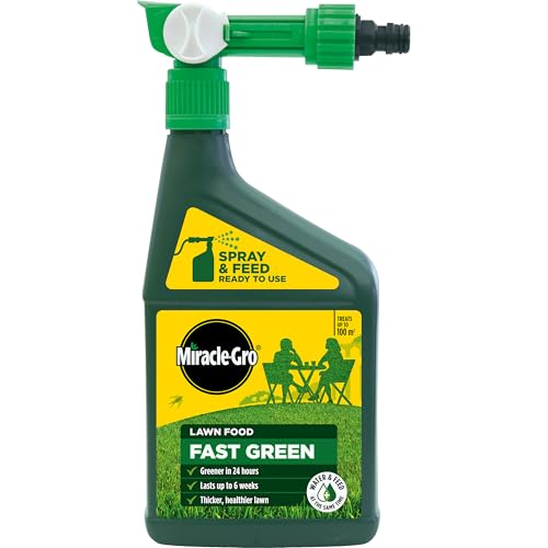 Miracle-Gro Evergreen Fast Green Spray &amp;amp; Feed, Liquid Lawn Food, 1 Litre