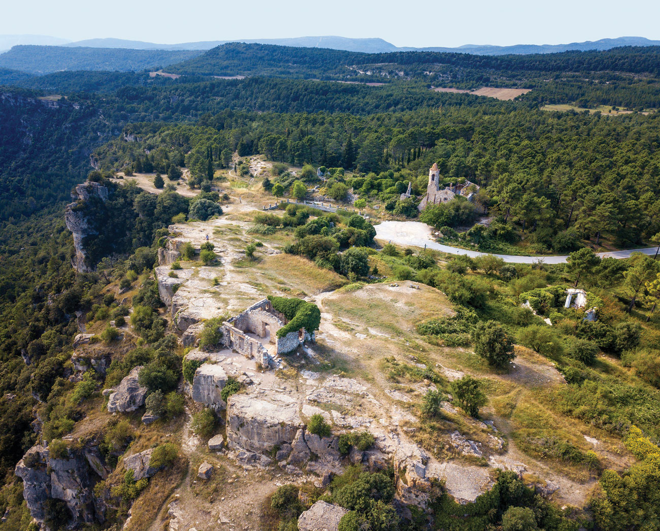 The abandoned village of La Mussara in the Prades mountains