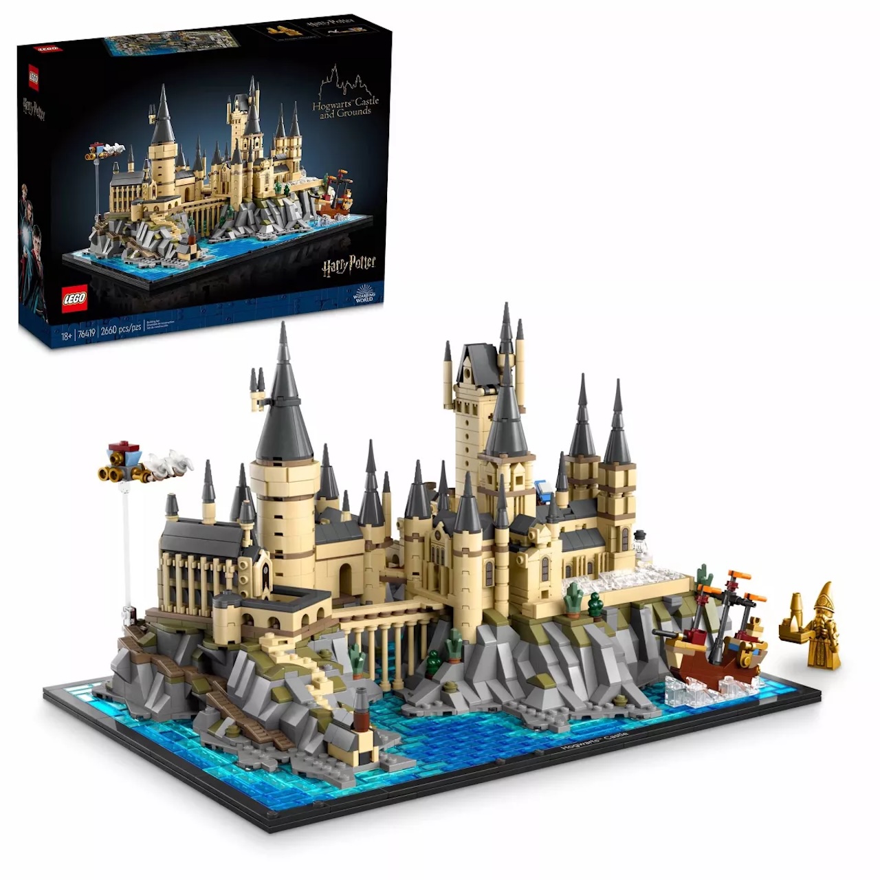 LEGO Hogwarts Castle And Grounds set and box