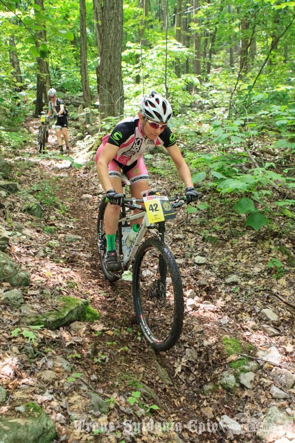 Jenny Smith has ridden strongly all week and is in third overall
