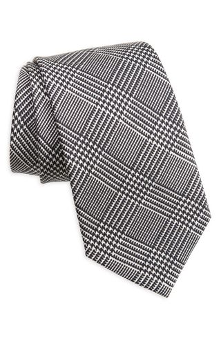 Glen Plaid Silk Tie