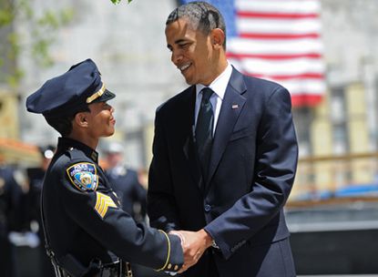 Barack Obama at Ground Zero in New York