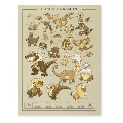 Pok&eacute;mon Researcher: Fossil Pok&eacute;mon Poster