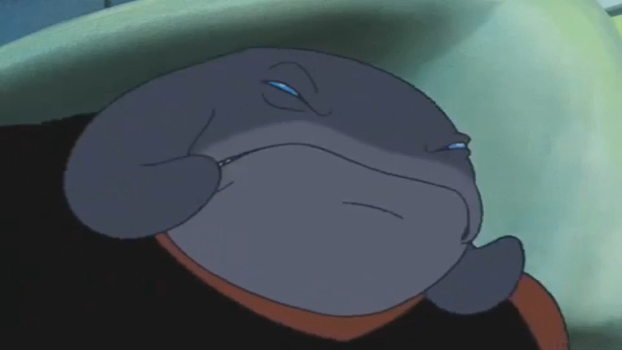 Captain Gantu (Kevin Michael Richardson) hunting in a museum on Lilo & Stitch: The Series