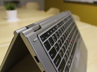 Lenovo ThinkPad Yoga 460 hinges in tent mode