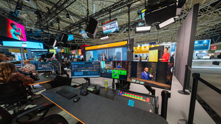 Newsroom using Ross Video graphics solutions