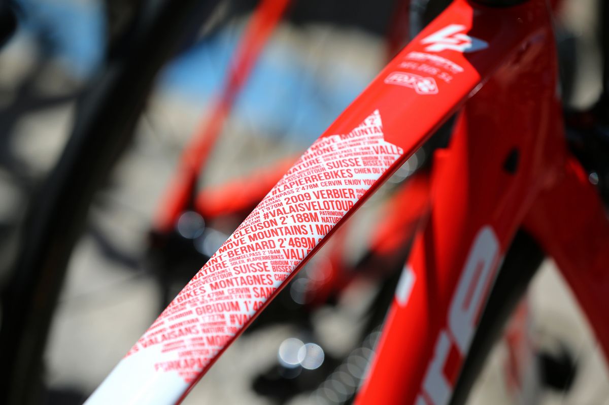 S&eacute;bastien Reichenbach has a custom bike at the Giro