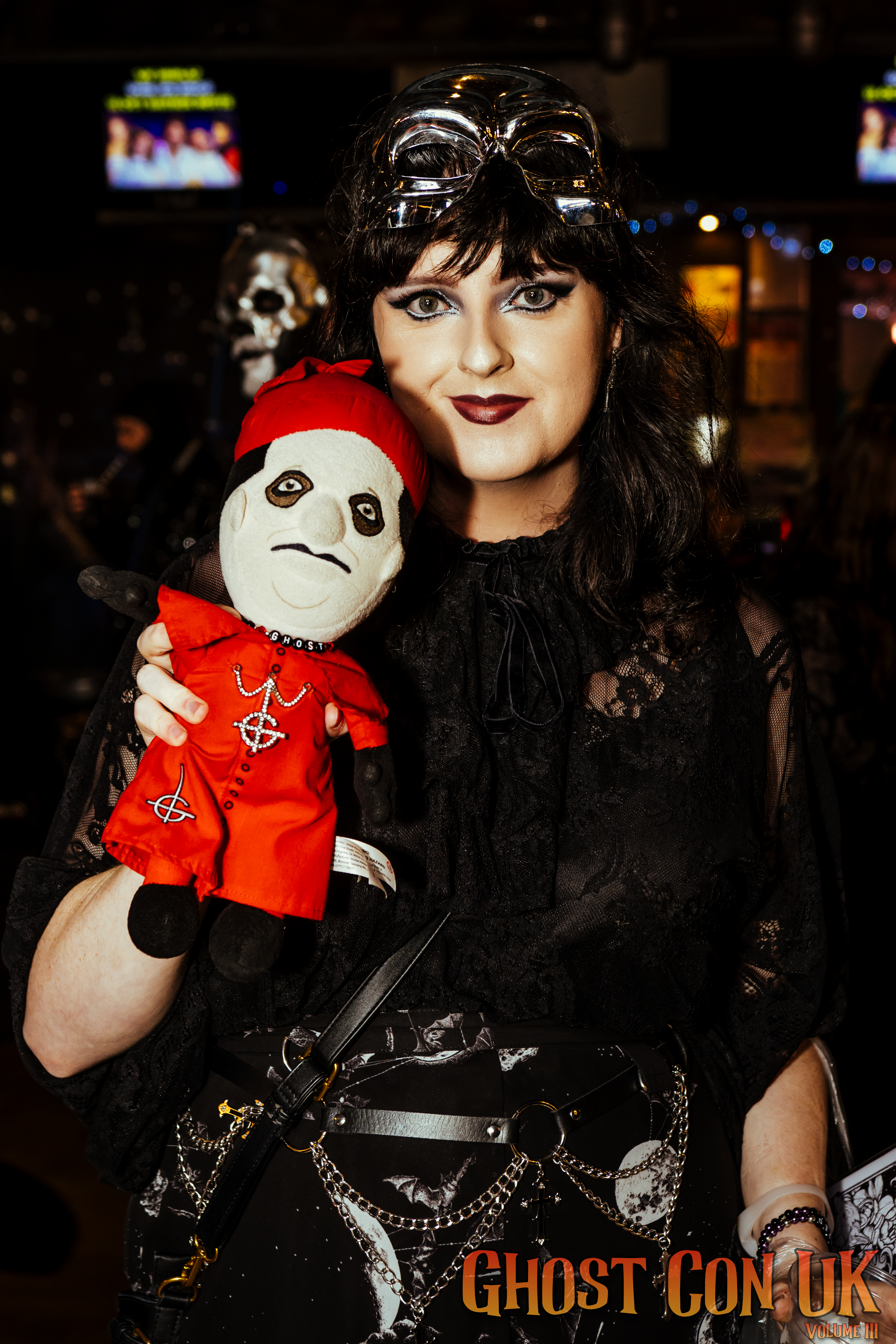 Fans dressed up as various Ghost characters