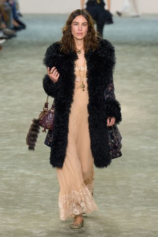 Alexa Chung walks for chloe fall/winter 2025.