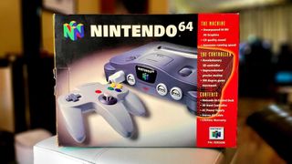 The Nintendo 64 console packaging