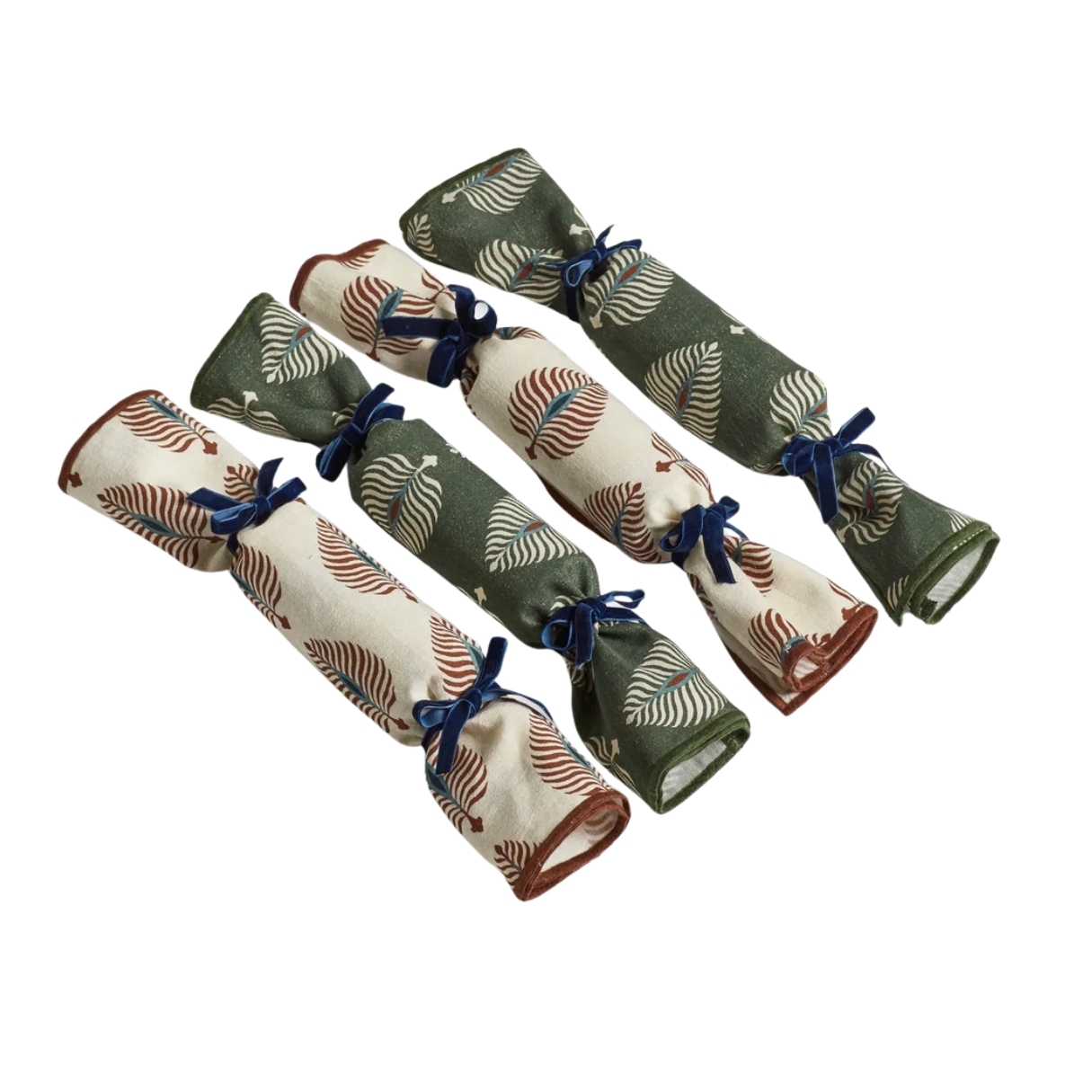 Indian print cloth Christmas crackers