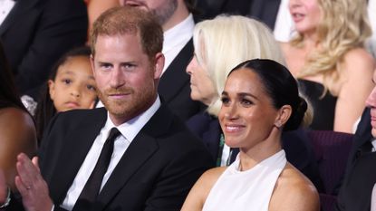 Prince Harry, Duke of Sussex and Meghan, Duchess of Sussex attend the 2024 ESPY Awards