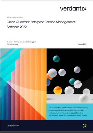 Whitepaper cover with title and logo and colourful images of coloured bouncing spheres, and shaded graph lines