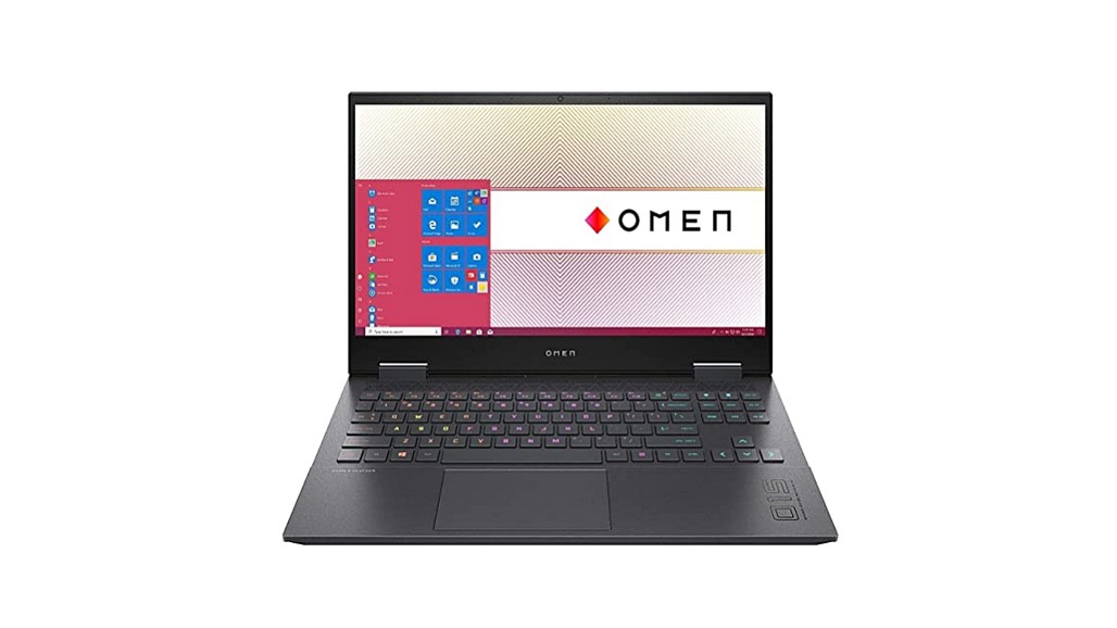 HP Omen 15 against a white background