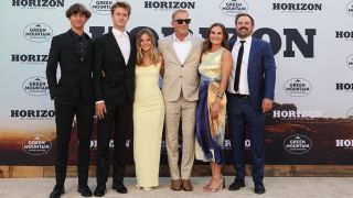 Director/writer/actor Kevin Costner and family at the Los Angeles Premiere of "Horizon: An American Saga - Chapter 1" at Regency Village Theatre on June 24, 2024 in Los Angeles, California.