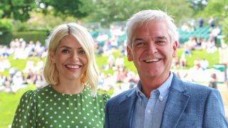 Holly Willoughby and Phillip Schofield with Lanson Champagne at The Championships at Wimbledon on July 5, 2021