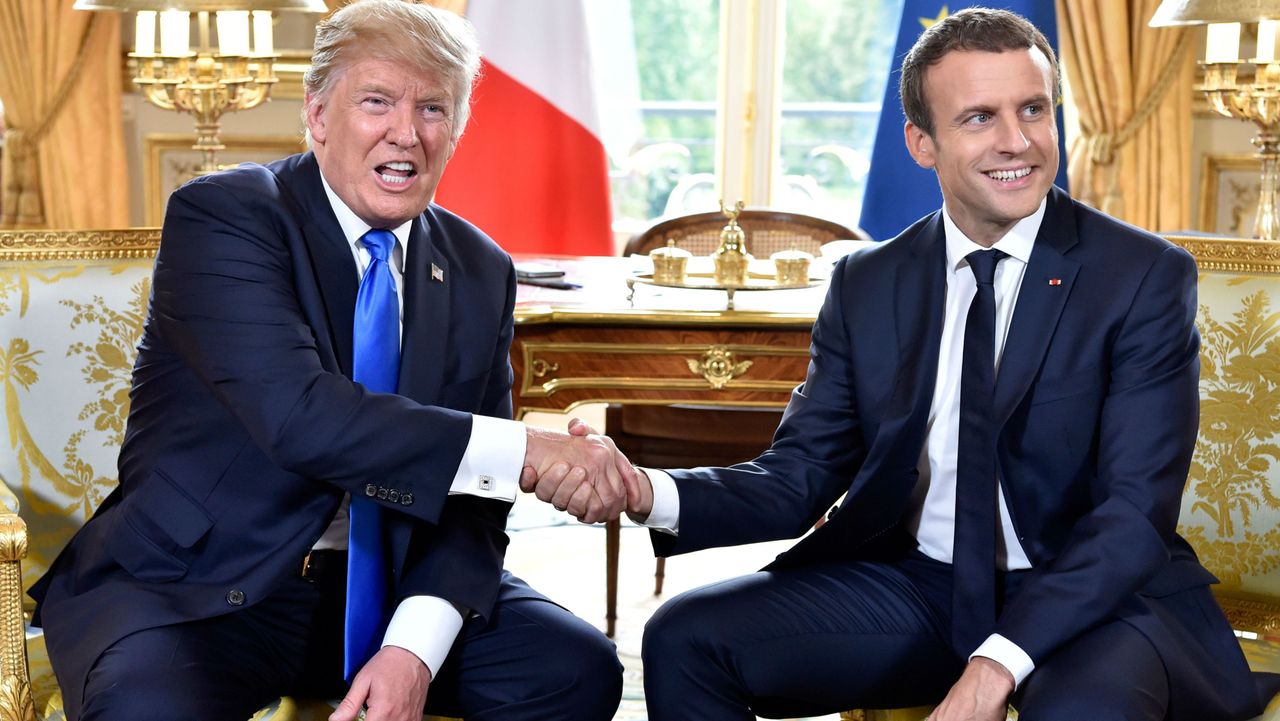 Donald trump emmanuel macron