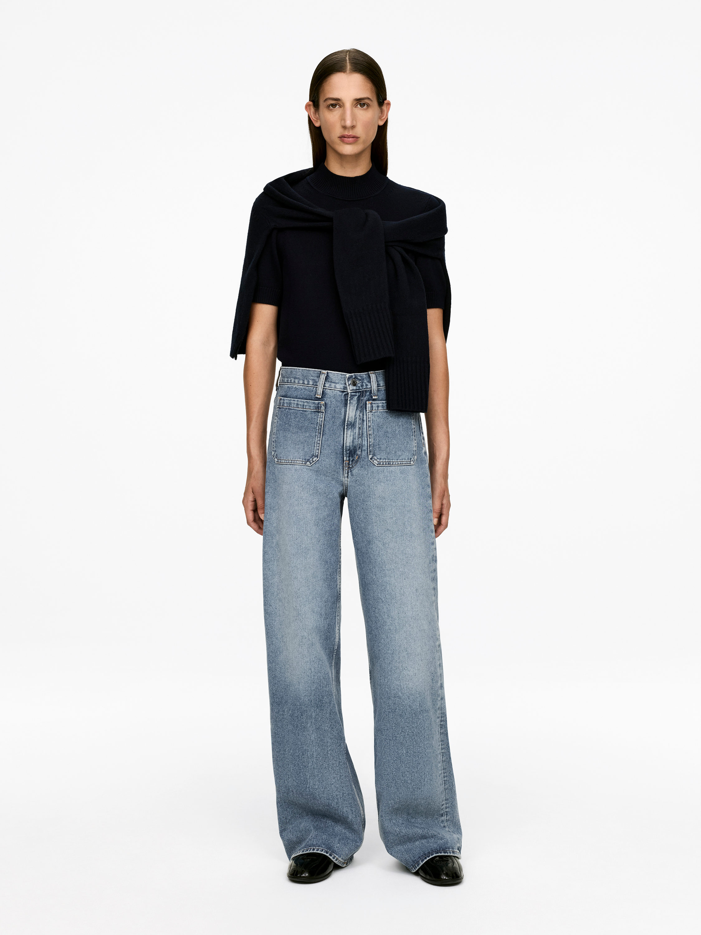 Lupine Flared Jeans &amp;ndash; Blue &amp;ndash; Women &amp;ndash; Arket Gb