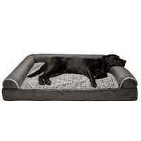 FurHaven Luxe Fur &amp; Performance Linen Orthopedic Sofa-Style Pet Bed | Was $129.99, now $90.99 at Walmart