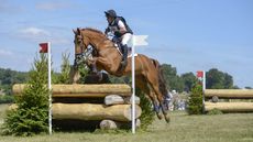 Gatcombe Horse Trials broken bridle: Andrew Downes and Cooley Foxtrot