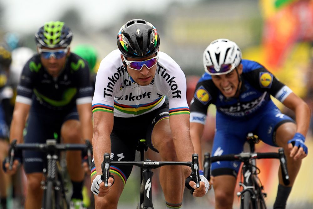 Peter Sagan wins stage 2 ahead of Julian Alaphilippe