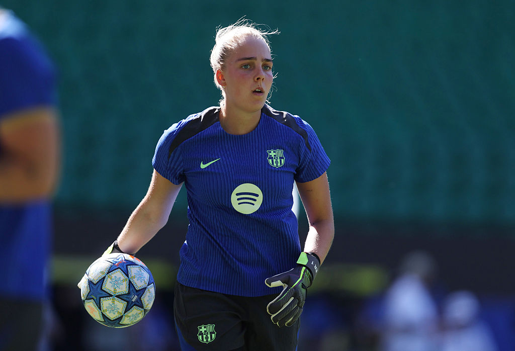 Ellie Roebuck in Barcelona training
