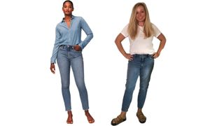 Abercrombie blue skinny jeans