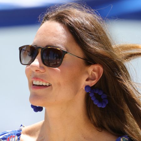 Princess Kate wearing sunglasses and smiling