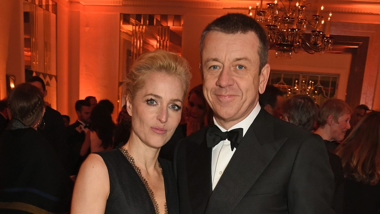 The Crown&#039;s Gillian Anderson and Peter Morgan