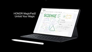 The Honor MagicPad 2 features "AI Formula Recognition."